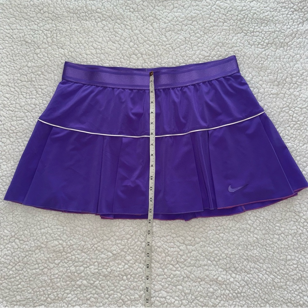 NIKE DRI-FIT tennis golf pickle ball skirt skort purple undershorts sport gym XL - Picture 7 of 8
